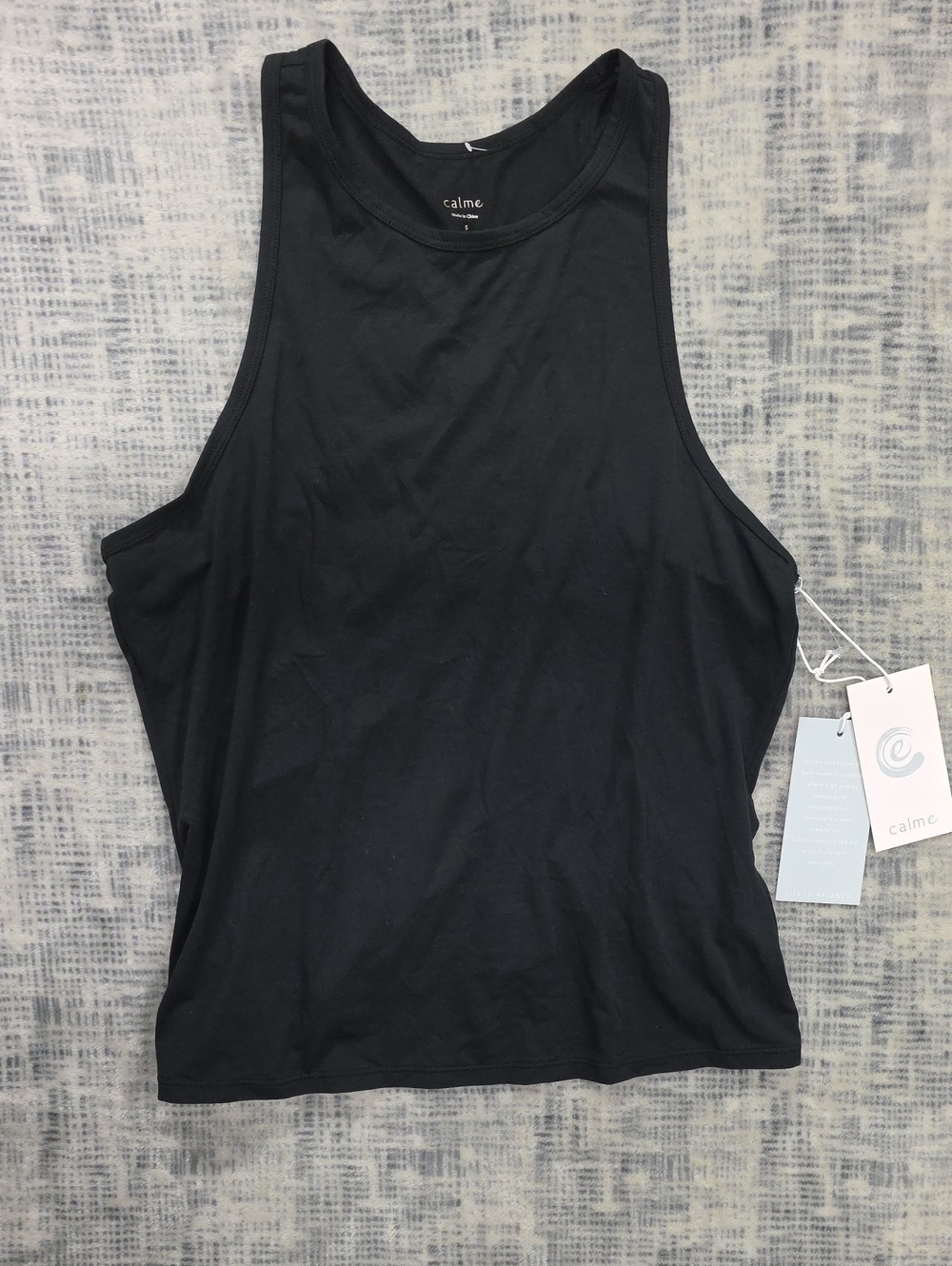 calme Women's Black Racerback Tank Top